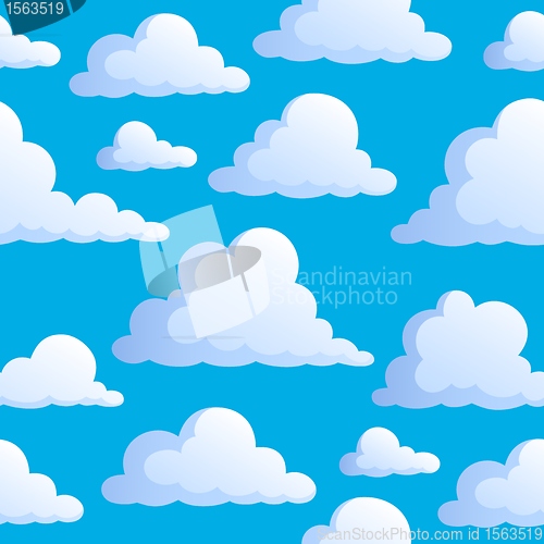 Image of Seamless background with clouds 3