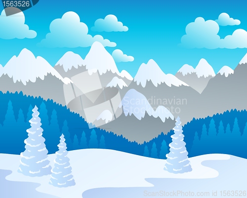 Image of Mountain theme landscape 4