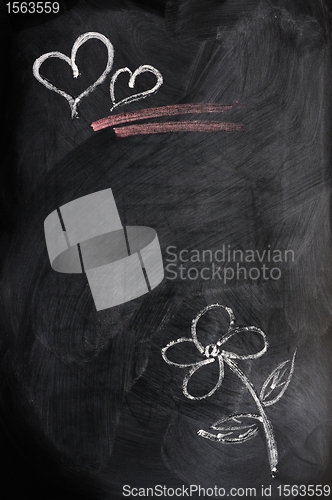 Image of Hearts and flower