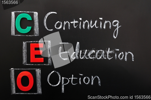 Image of Acronym of CEO - Continuing Education Option