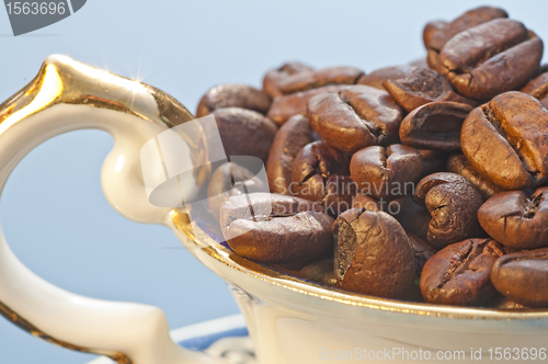 Image of coffee beans in cup