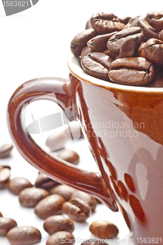 Image of coffee beans in cup