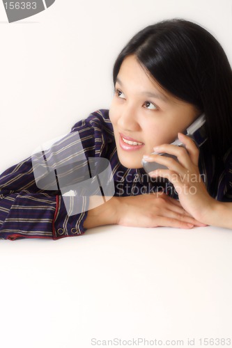 Image of Busy businesswoman