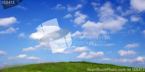 Image of Background Of Sky And Grass
