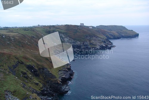 Image of view of cornwall looking out to sea