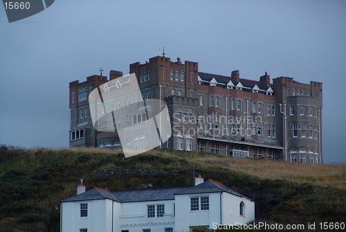 Image of mansion and farmhouse in tintagel cornwall