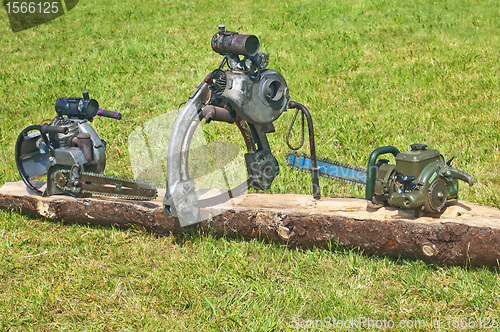 Image of old  chain saw
