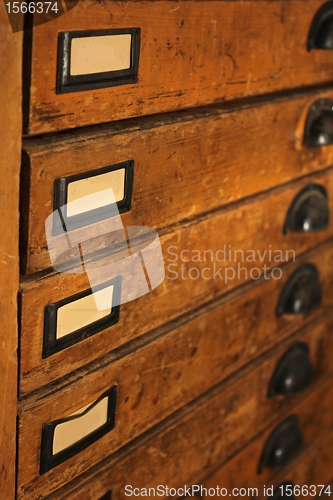 Image of clean old drawers