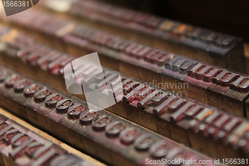 Image of old letterpress