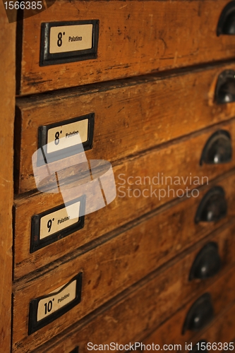 Image of letterpress drawers