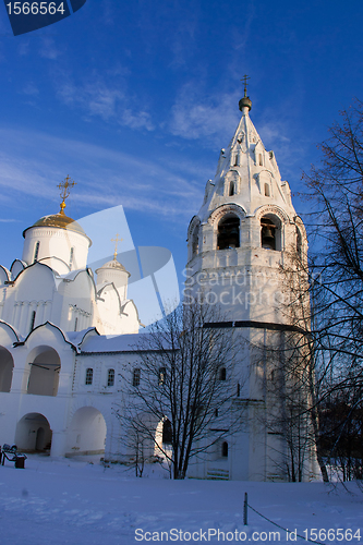 Image of Pokrovsky Nunnery in Suzdal. Winter.