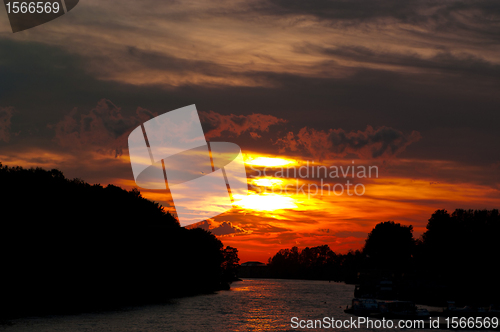 Image of golden sunset