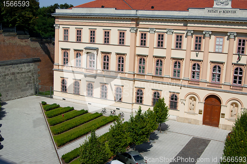 Image of archbishop`s palace in Esztergom,Hungary