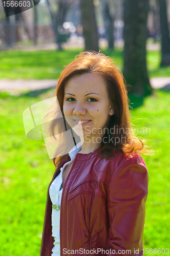 Image of Young smiling woman