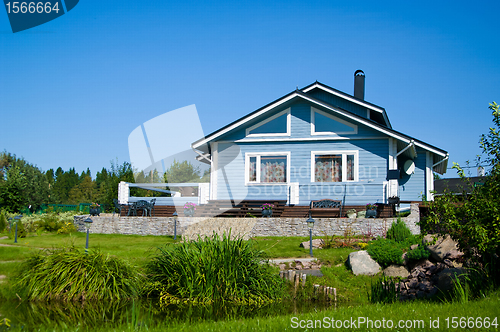 Image of House on lawn