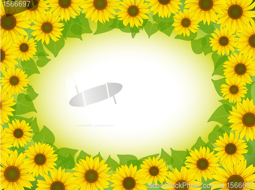 Image of sunflower frame