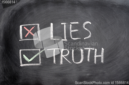 Image of Crossing out lies and choosing truth