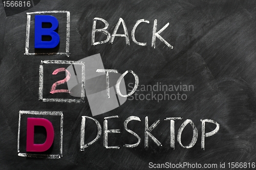 Image of Acronym of B2D - Back to desktop