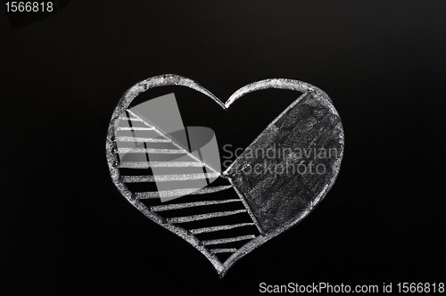 Image of Cake graph of a heart shape