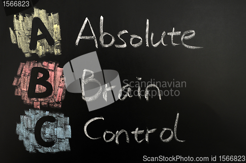 Image of Acronym of ABC -Absolute brain control