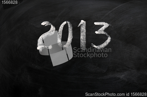 Image of Year 2013 written on a blackboard