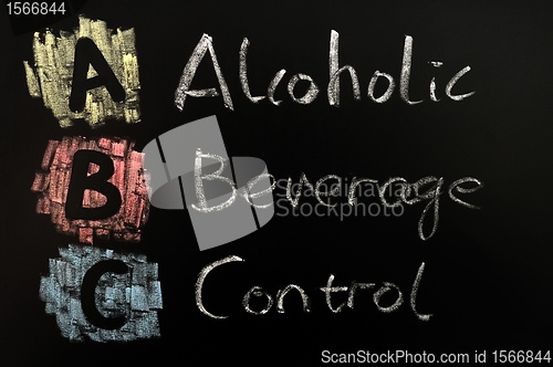 Image of Acronym of ABC - alcohol beverage control