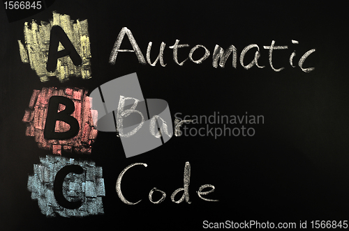 Image of Acronym of ABC - Automatic Bar Code
