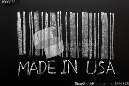 Image of Barcode written on a blackboard