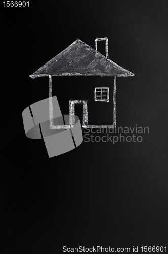 Image of Home drawn in chalk