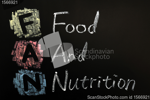 Image of Acronym of FAN - Food and nutrition