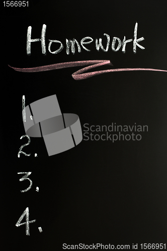 Image of Homework background