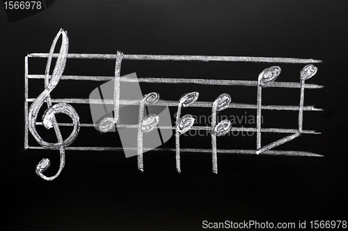 Image of Clef on a blackboard