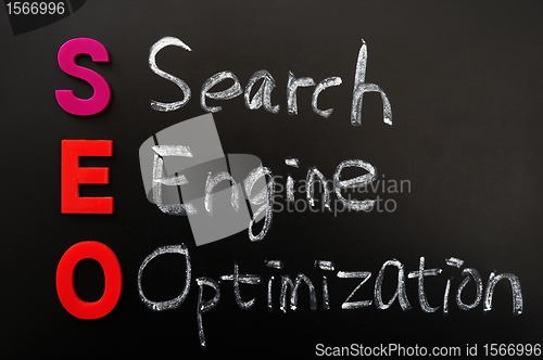 Image of Acronym of SEO - Search engine optimization