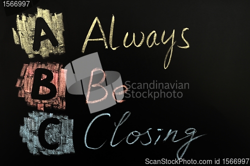 Image of Acronym of ABC - Always Be Closing