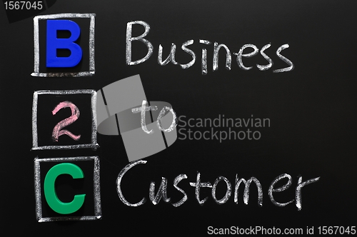 Image of Acronym of B2C - Business to Customer