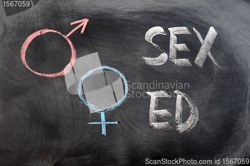 Image of Sex education with gender symbols