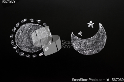 Image of Day and night concept