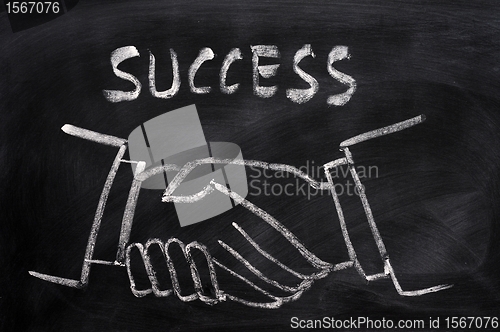 Image of Handshaking and success