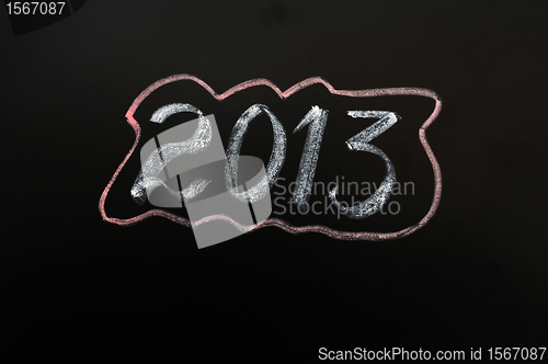 Image of Year 2013 written on a blackboard