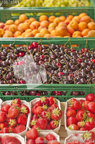 Image of cherry and fruits
