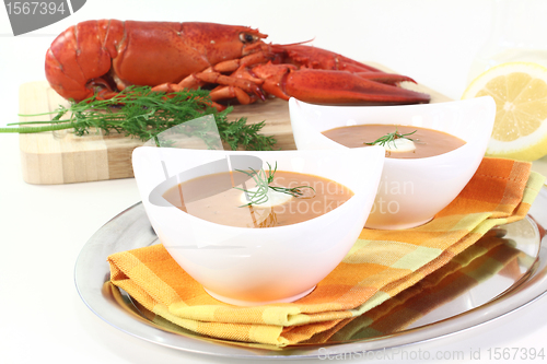 Image of fresh lobster bisque