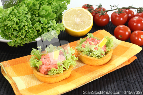 Image of Cup corn with salmon salad