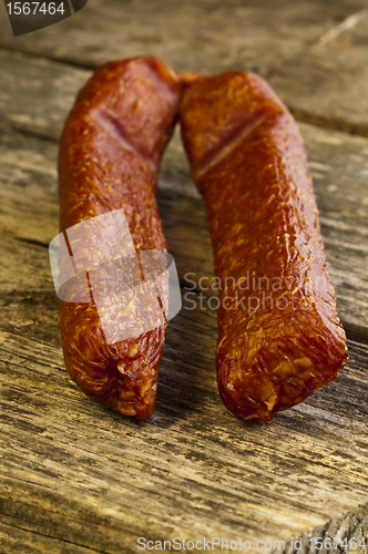 Image of smoked sausage of the Black Forest