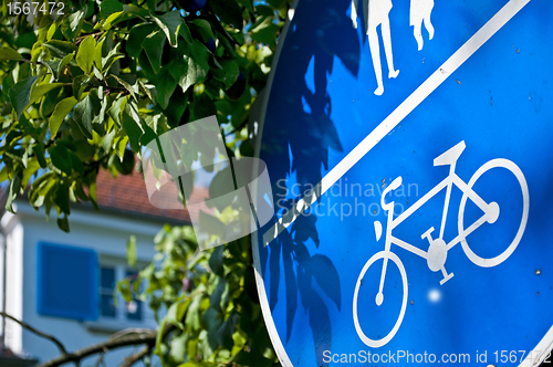 Image of traffic sign bicycle