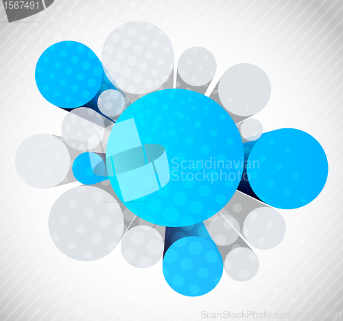 Image of Background with 3d circles