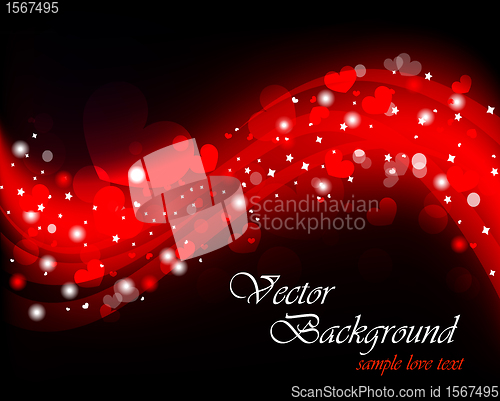 Image of Background on Valentine day. Illustration with hearts