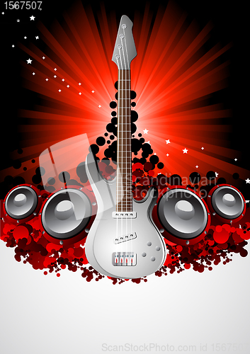 Image of Vector music background