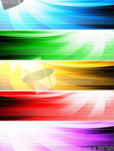 Image of Vector abstract style banners