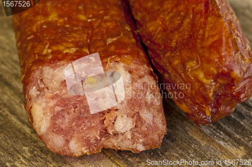 Image of smoked sausage of the Black Forest