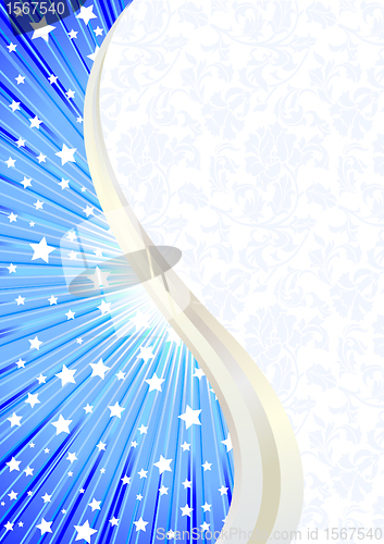Image of Vector bright background in blue color